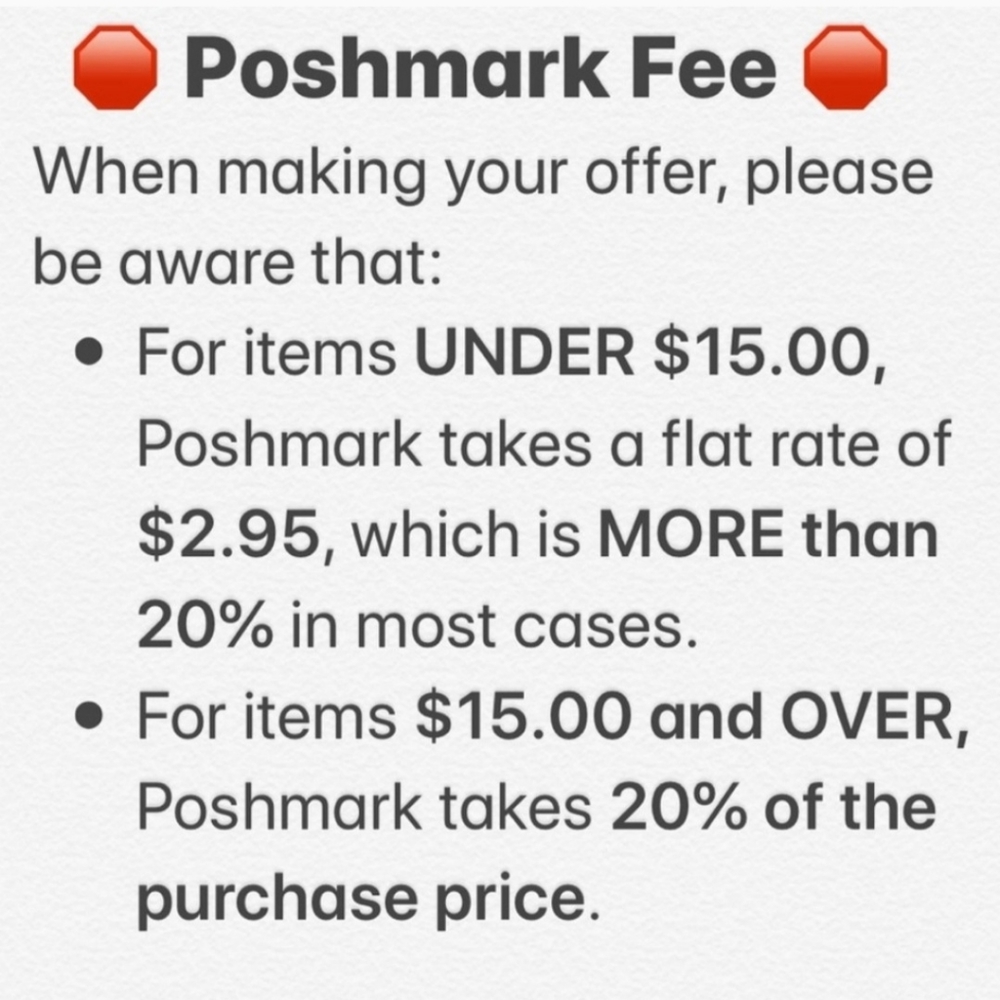 Poshmark Fee